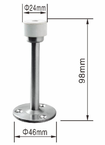 Door Mounted Commercial Magnetic Door Stop Stainless Steel Lighthouse Type