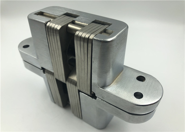 Mortise Mount SOSS Invisible Hinge For Inset Doors Satin Chrome Finishing