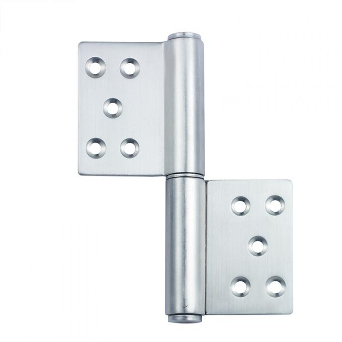 Polished Stainless Steel Flag Lift Off Door Hinges Square Spring Loaded