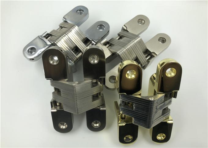 Low Noise Invisible Spring Hinges With Satin Stainless Steel / Polished ...
