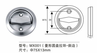 Anti Corrosion Wooden Metal Door Pull Ring Stainless Steel For Residential Commercial Usage