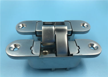 Zinc Alloy Adjustable 3D 180 Degree Concealed Hinge Right Open 30x110 mm