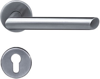 Bevel Edge Stainless Steel Interior Door Handles Tubular Level Metal Door Handle