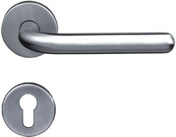 Round End Tubular Level Stainless Steel Door Handles For Metal Door
