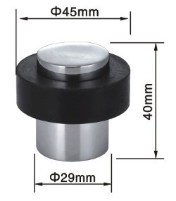 PVD Finish Stainless Steel Door Back Stopper 29x40mm