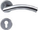 Glossy Polished Stainless Steel Internal Door Handles With Same Color Screws
