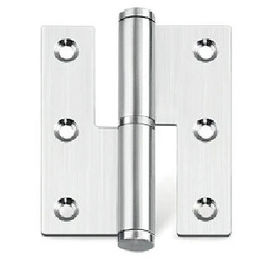 Right Angle Corner SS Square Door Hinges L Shape Lift Off 4" X 3" X 2.5mm