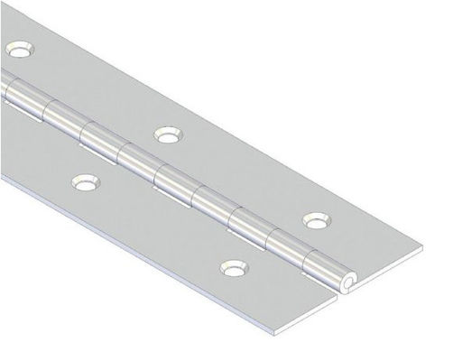 Indoor Door Steel Long Continuous Piano Hinge 16 Inch With Different Colors