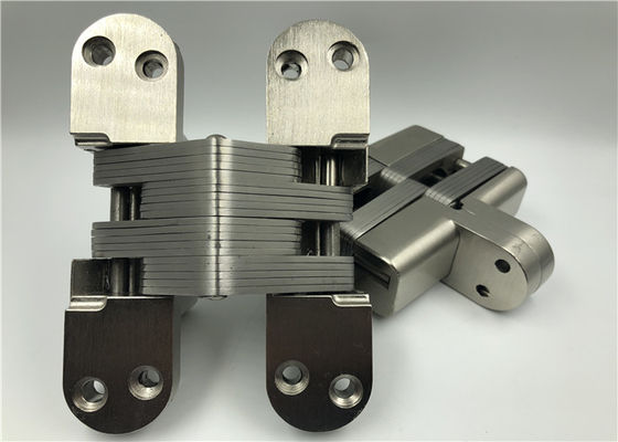 High Hardness Heavy Duty Invisible Hinge With Satin Nickel Surface